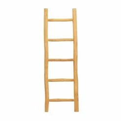 Best reviews of 🔔 Grayson Lane Natural Brown Teak Wood Ladder 🛒