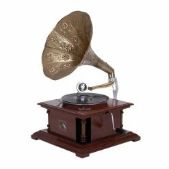 Best reviews of 🛒 Grayson Lane Brown Wood and Metal Gramophone 🥰