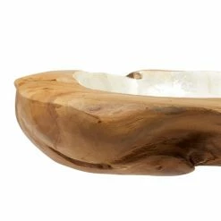 Promo 🔥 Grayson Lane Natural Brown Wood and Shell Decorative Bowl 🤩 -GRAYSON LANE Sales 2022 330859604 AlternateImage3 l