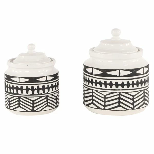 Hot Sale ๐คฉ Grayson Lane Black Ceramic Decorative Jars - Set of 2 โญ 1 Hot Sale ๐คฉ Grayson Lane Black Ceramic Decorative Jars - Set of 2 โญ