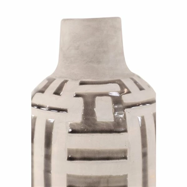 Brand new 👏 Grayson Lane Grey Ceramic Vase ✔️ 3 Brand new 👏 Grayson Lane Grey Ceramic Vase ✔️ - Image 3