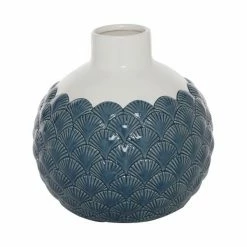 Cheap 🎁 Grayson Lane Coastal Blue Ceramic Vase 🧨