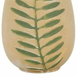 Discount ⭐ Grayson Lane Tan Ceramic Vase with Leaf 👍 -GRAYSON LANE Sales 2022 330859620 AlternateImage2 l