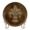 Budget 👏 Grayson Lane Brown Iron Decorative Plate Stand 🛒