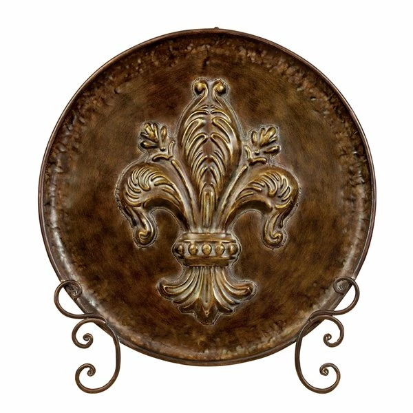 Budget 👏 Grayson Lane Brown Iron Decorative Plate Stand 🛒 1 Budget 👏 Grayson Lane Brown Iron Decorative Plate Stand 🛒