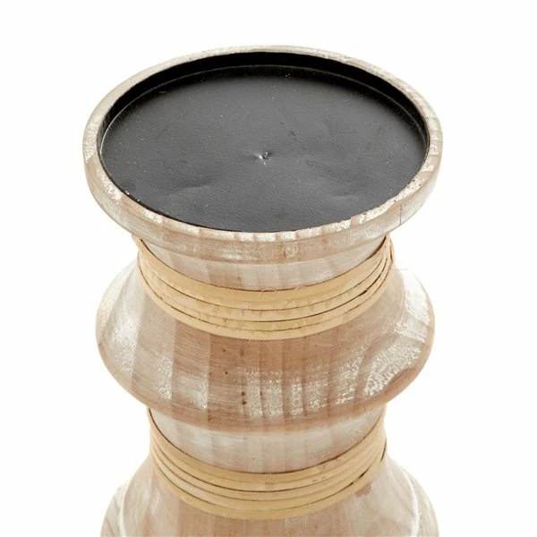Hot Sale 🧨 Grayson Lane Set of 3 Natural Wooden Pillar Candle Holder ✔️ 3 Hot Sale 🧨 Grayson Lane Set of 3 Natural Wooden Pillar Candle Holder ✔️ - Image 3
