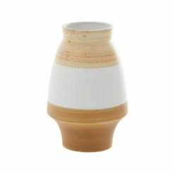 Best Pirce 🌟 Grayson Lane Tan Ceramic Vase 🔔