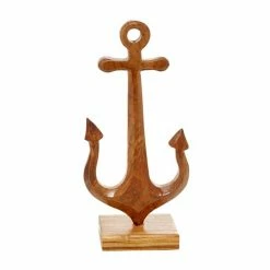 Flash Sale ⭐ Grayson Lane Brown Teak Wood Anchor Sculpture 💯 -GRAYSON LANE Sales 2022 330859661 AlternateImage4 l