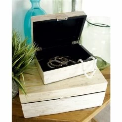 Cheapest 🛒 Grayson Lane White Mother of Pearl Boxes - Set of 2 🥰 -GRAYSON LANE Sales 2022 330859665 AlternateImage1 l