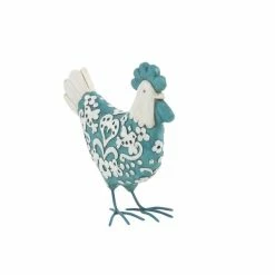 Flash Sale 👍 Grayson Lane Turquoise Polystone Rooster Sculpture - Set of 2 ⭐ -GRAYSON LANE Sales 2022 330859670 AlternateImage4 l