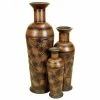 Flash Sale ✔️ Grayson Lane Brown Metal Vases - Set of 3 😉