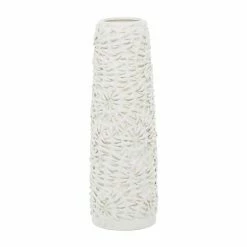 Promo 🔥 Grayson Lane Contemporary White Ceramic Vase 😍