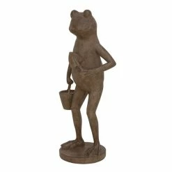Brand new 🎁 Grayson Lane Rustic Dark Brown Polystone Frog Sculpture ✔️ -GRAYSON LANE Sales 2022 330859685 AlternateImage3 l