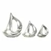 Deals 🧨 Grayson Lane Aluminum Sailboat Sculptures - Set of 3 😉