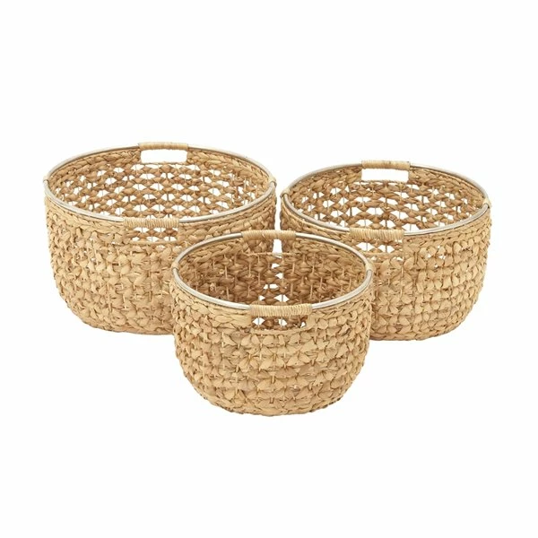 Hot Sale ⌛ Grayson Lane Tan Natural Sea Grass Storage Baskets - Set of 3 ❤️ 1 Hot Sale ⌛ Grayson Lane Tan Natural Sea Grass Storage Baskets - Set of 3 ❤️