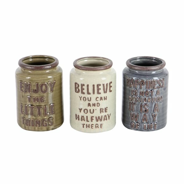 Best deal ๐ฅฐ Grayson Lane Vintage Ceramic Decorative Jars - Set of 3 ๐ 1 Best deal ๐ฅฐ Grayson Lane Vintage Ceramic Decorative Jars - Set of 3 ๐