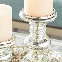 Cheap ✨ Grayson Lane 1-Candle Glass Pillar Candle Holder - Set of 2 ❤️ -GRAYSON LANE Sales 2022 330859718 AlternateImage3 l