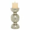 Discount ❤️ Grayson Lane Silver Iron Pillar Candle Holder ⭐