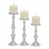 Wholesale 👍 Grayson Lane Aluminum Pillar Candle Holder - Set of 3 🤩