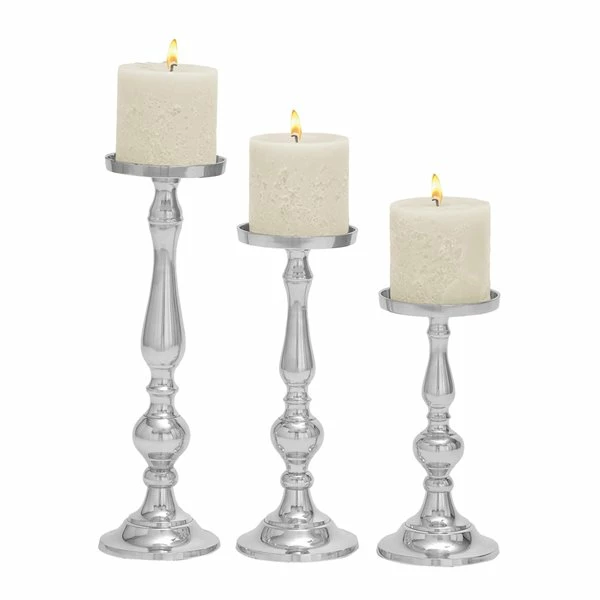 Wholesale π Grayson Lane Aluminum Pillar Candle Holder - Set of 3 π€© 1 Wholesale π Grayson Lane Aluminum Pillar Candle Holder - Set of 3 π€©
