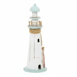 Coupon 👍 Grayson Lane White Wood Lighthouse Sculpture ✨