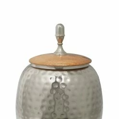 Buy 👏 Grayson Lane Contemporary Silver Decorative Jar ❤️ -GRAYSON LANE Sales 2022 330859747 AlternateImage3 l