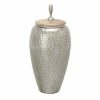 Buy 👏 Grayson Lane Contemporary Silver Decorative Jar ❤️