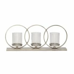 Best reviews of ✨ Grayson Lane 3-Candle Silver Hurricane Candle Holder ✨ -GRAYSON LANE Sales 2022 330859766 AlternateImage5 l