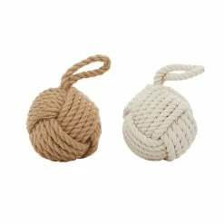 Budget ❤️ Grayson Lane Jute Rope Sculptures - Set of 2 ⌛
