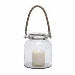 Wholesale 🌟 Grayson Lane 1-Candle Glass Lantern Candle Holder 🛒