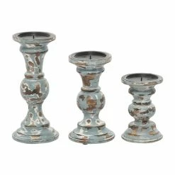 New 👍 Grayson Lane Light Blue Wooden Pillar Candle Holder - Set of 3 🎁 9 New 👍 Grayson Lane Light Blue Wooden Pillar Candle Holder - Set of 3 🎁 -GRAYSON LANE Sales 2022 330859786 AlternateImage5 l