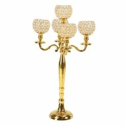 Cheap 🔔 Grayson Lane 5-Candle Aluminum Candelabra Candle Holder 🧨