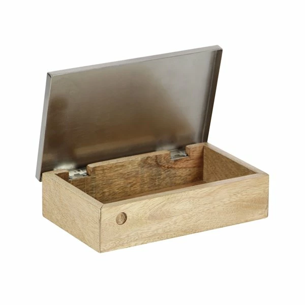 Best Sale ✔️ Grayson Lane Silver Mango Wood Box ❤️ 4 Best Sale ✔️ Grayson Lane Silver Mango Wood Box ❤️ - Image 4