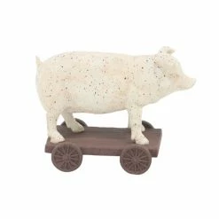 Deals 💯 Grayson Lane White Polystone Farm Animal Sculptures - Set of 2 👏 -GRAYSON LANE Sales 2022 330859808 AlternateImage3 l