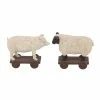 Deals 💯 Grayson Lane White Polystone Farm Animal Sculptures - Set of 2 👏