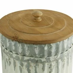 Budget 👏 Grayson Lane White Metal Decorative Jars - Set of 3 💯 -GRAYSON LANE Sales 2022 330859811 AlternateImage2 l