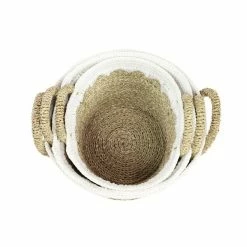 Wholesale 🌟 Grayson Lane Brown Sea Grass Storage Baskets - Set of 3 👍 -GRAYSON LANE Sales 2022 330859818 AlternateImage5 l