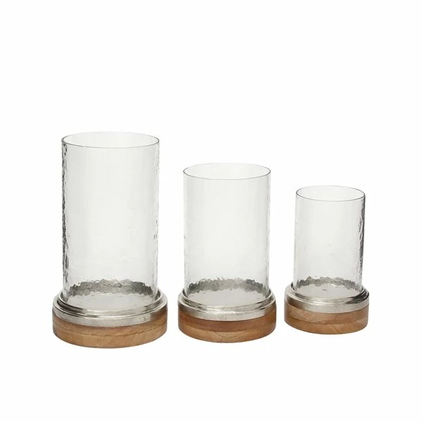 Cheap ⭐ Grayson Lane 1-Candle Glass Hurricane Candle Holder - Set of 3 😍 5 Cheap ⭐ Grayson Lane 1-Candle Glass Hurricane Candle Holder - Set of 3 😍 - Image 5