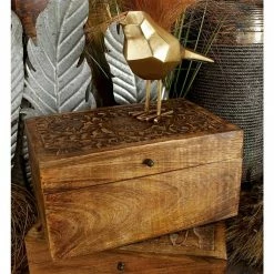 Deals 👍 Grayson Lane Rustic Brown Mango Wood Boxes - Set of 3 😍 -GRAYSON LANE Sales 2022 330859861 AlternateImage1 l