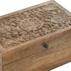 Deals 👍 Grayson Lane Rustic Brown Mango Wood Boxes - Set of 3 😍 -GRAYSON LANE Sales 2022 330859861 AlternateImage2 l