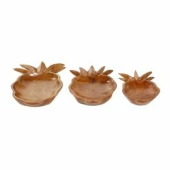 Best reviews of 🤩 Grayson Lane Brown Teak Wood Decorative Bowls - Set of 3 ⭐ -GRAYSON LANE Sales 2022 330859863 AlternateImage4 l