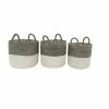 Best Pirce 🤩 Grayson Lane White Sea Grass Storage Baskets - Set of 3 🌟