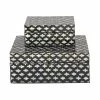 Best Sale ✨ Grayson Lane Black Mother of Pearl Boxes - Set of 2 💯