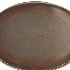 Buy 👍 Grayson Lane Traditional Brown Metal Trays - Set of 2 🥰 -GRAYSON LANE Sales 2022 330859884 AlternateImage2 l