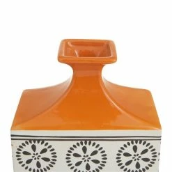 Brand new ✨ Grayson Lane Transitional White and Orange Stoneware Vase 😉 -GRAYSON LANE Sales 2022 330859886 AlternateImage3 l