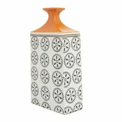 Brand new ✨ Grayson Lane Transitional White and Orange Stoneware Vase 😉 -GRAYSON LANE Sales 2022 330859886 AlternateImage4 l