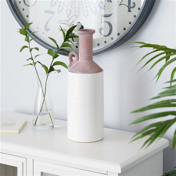 Deals ⌛ Grayson Lane White Farmhouse Ceramic Vase 🎁 2 Deals ⌛ Grayson Lane White Farmhouse Ceramic Vase 🎁 - Image 2