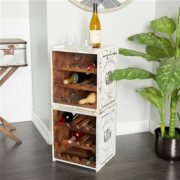 Brand new ๐ Grayson Lane 12.85-in x 16.35-in White Wood Wine rack ๐ฅ 2 Brand new ๐ Grayson Lane 12.85-in x 16.35-in White Wood Wine rack ๐ฅ - Image 2
