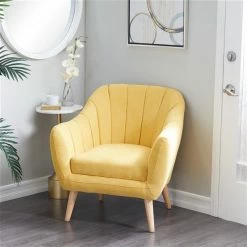 Wholesale 😍 Grayson Lane Modern Yellow Polyester Blend Accent Chair 🥰 -GRAYSON LANE Sales 2022 330859906 AlternateImage2 l