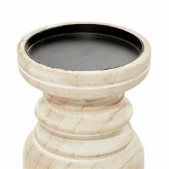 Best Sale 😍 Grayson Lane Natural Wooden Pillar Candle Holder - Set of 3 🎁 -GRAYSON LANE Sales 2022 330859907 AlternateImage3 l